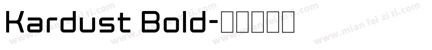 Kardust Bold字体转换